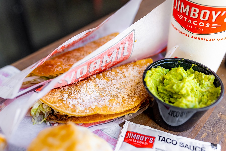 Recognizable by the dusted parmesan cheese, the Jimboy’s Tacos Signature Ground Beef Taco debuted in 1954 and has since become a Sacramento icon.