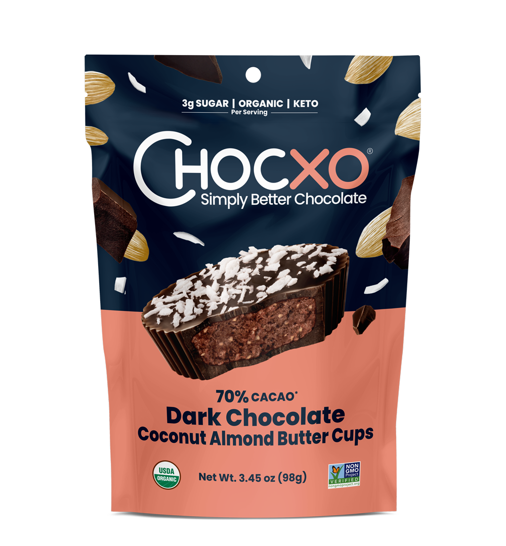 Dark Chocolate Coconut Almond Butter Cups