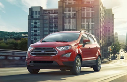 View of the 2022 Ford EcoSport on the road