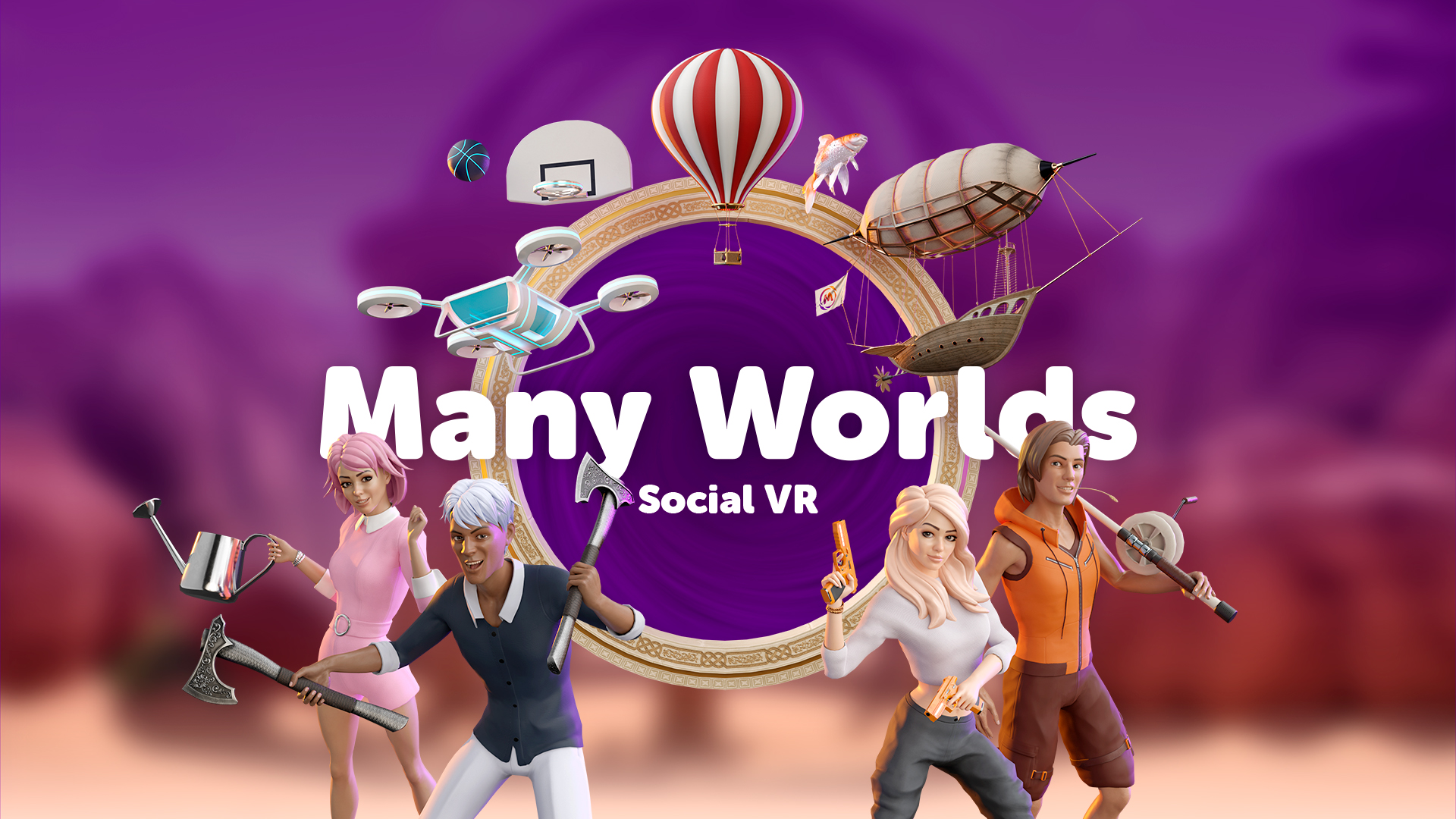 Many Worlds VR splash screen