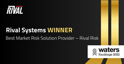 Thumb image for Rival Systems Wins Waters Rankings Award for Best Market Risk Solutions Provider 2022