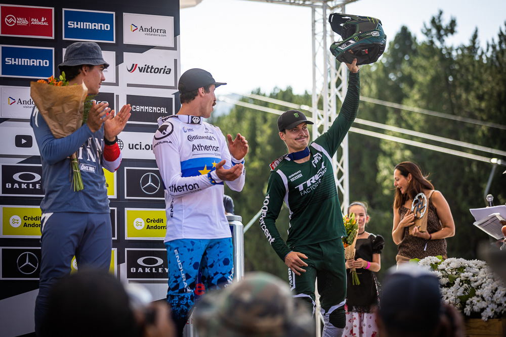 Monster Energy’s Loris Vergier Claims First Place at UCI Downhill  Mountain Bike World Cup in Andorra