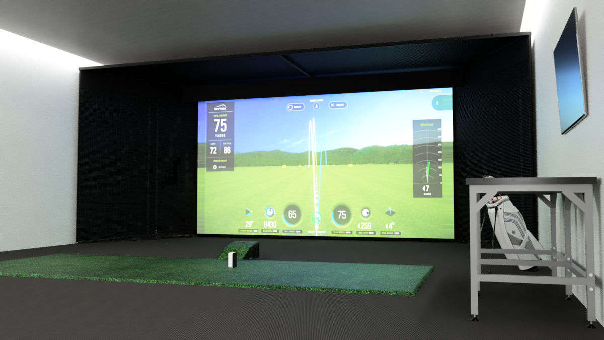 StudioBay™ Full Width Golf Simulator Enclosure