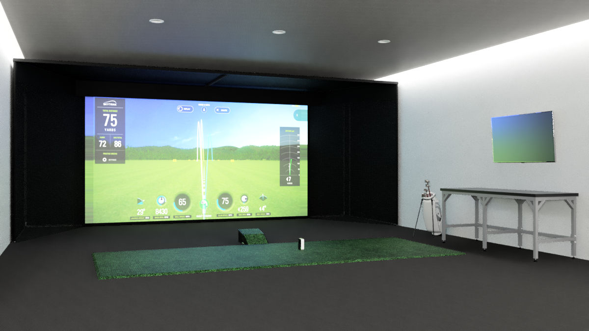 StudioBay™ Full Width Golf Simulator Enclosure