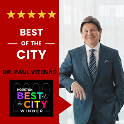 Dr. Paul Vitenas was named best facial plastic surgeon in Houston, TX by Modern Luxury.