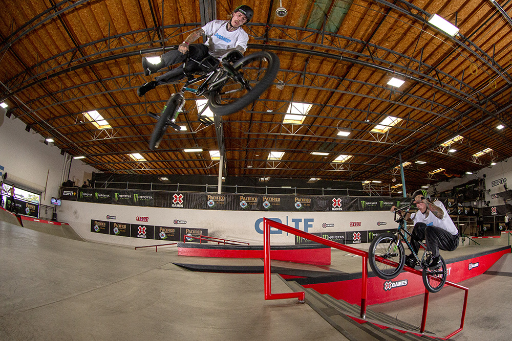 Monster Energy’s Felix Prangenberg Claims BMX Street Silver on Day Three of X Games 2022 at the California Training Facility in Vista, California.