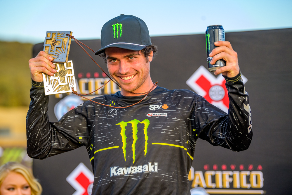 Monster Energy's Axell Hodges Wins Silver Medals in Moto X Quarterpipe High and Moto X Best Whip in addition to winning gold in Moto X 110's at X Games 2022
