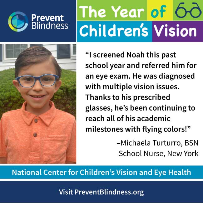 August is Children's Eye Health and Safety Month at Prevent Blindness.