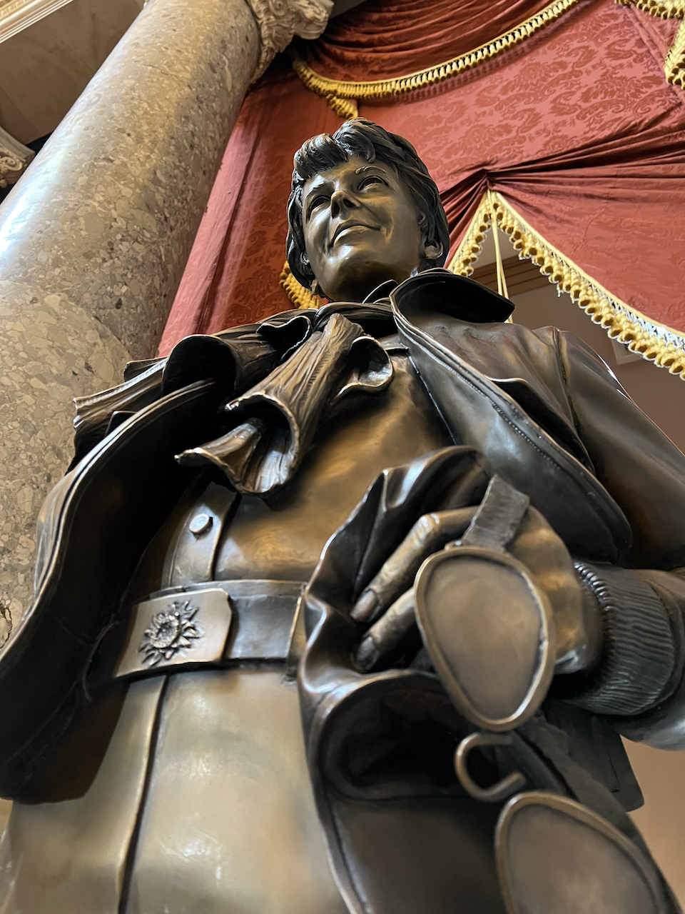 Amelia Earhart bronze statue unveiled at U.S. Capitol in National Statuary Hall on Wednesday, July 27, 2022