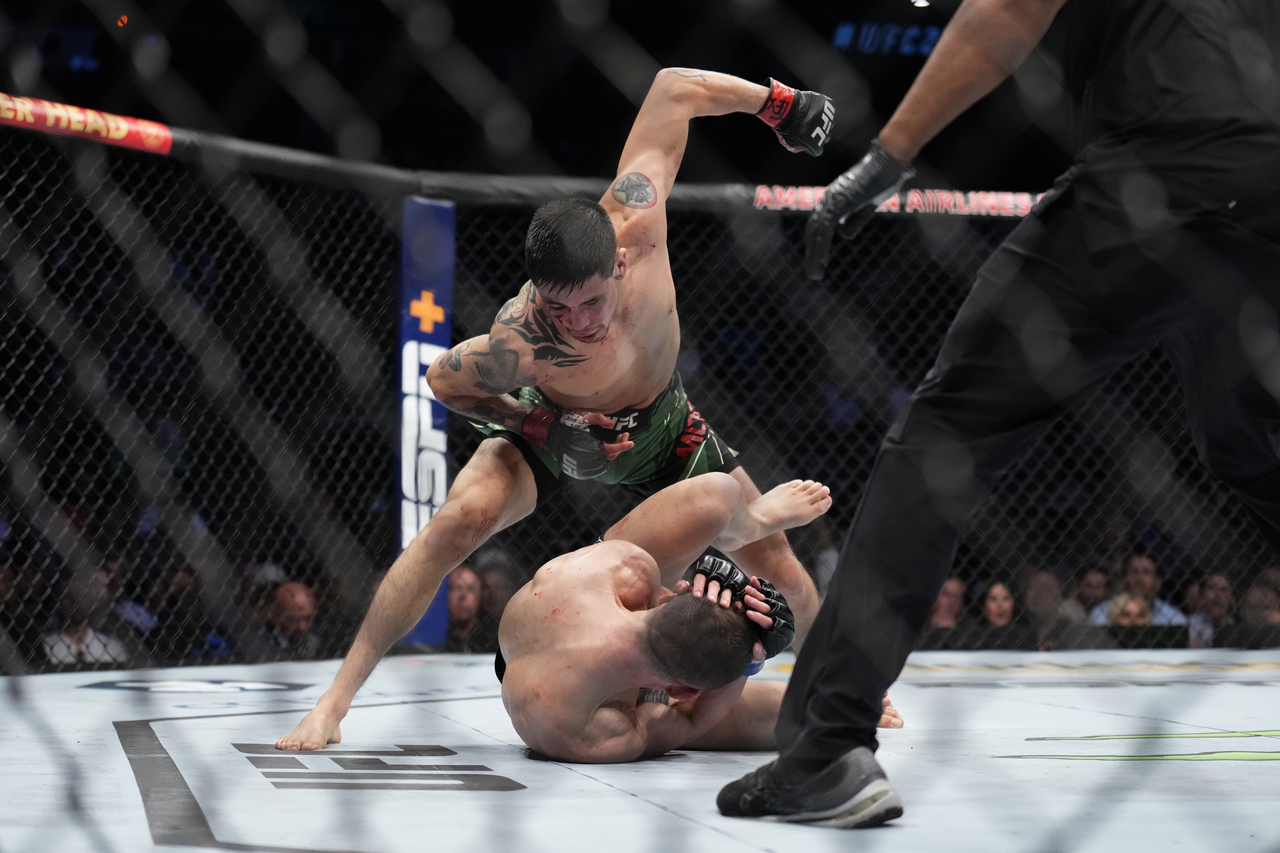 Monster Energy’s Brandon Moreno Defeats Kai Kara-France and Claims Interim Flyweight Division Championship at UFC 277 in Dallas, Texas