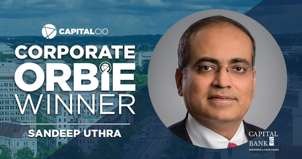 Corporate ORBIE Winner, Sandeep Uthra of Capital Bank N.A.