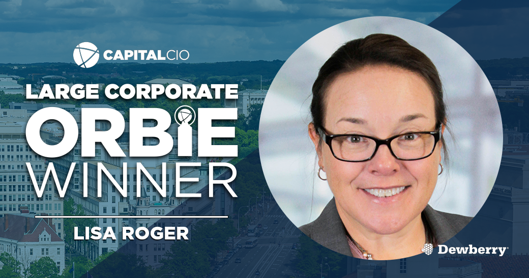 Large Corporate ORBIE Winner, Lisa Roger of Dewberry