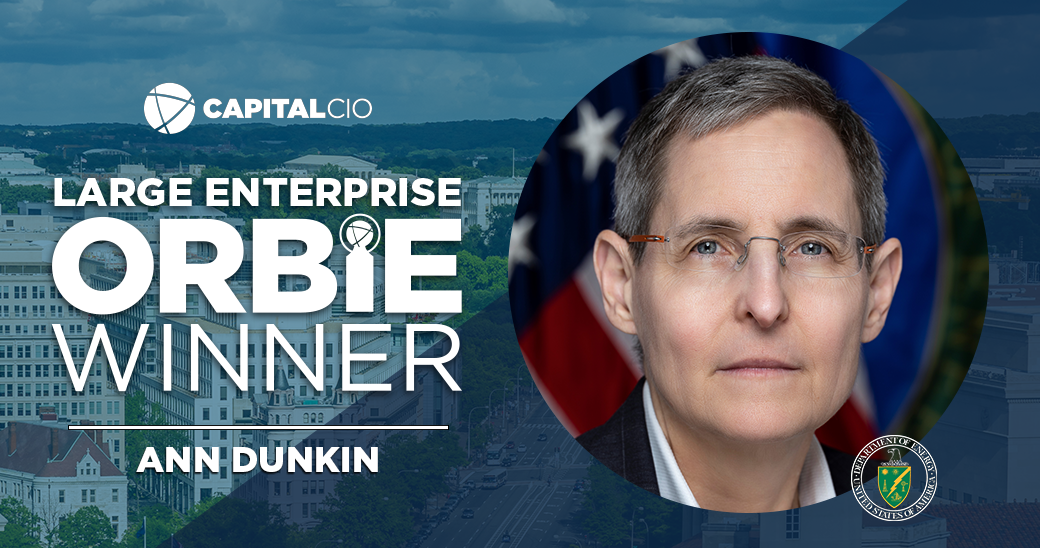 Large Enterprise ORBIE Winner, Ann Dunkin of United States Department of Energy