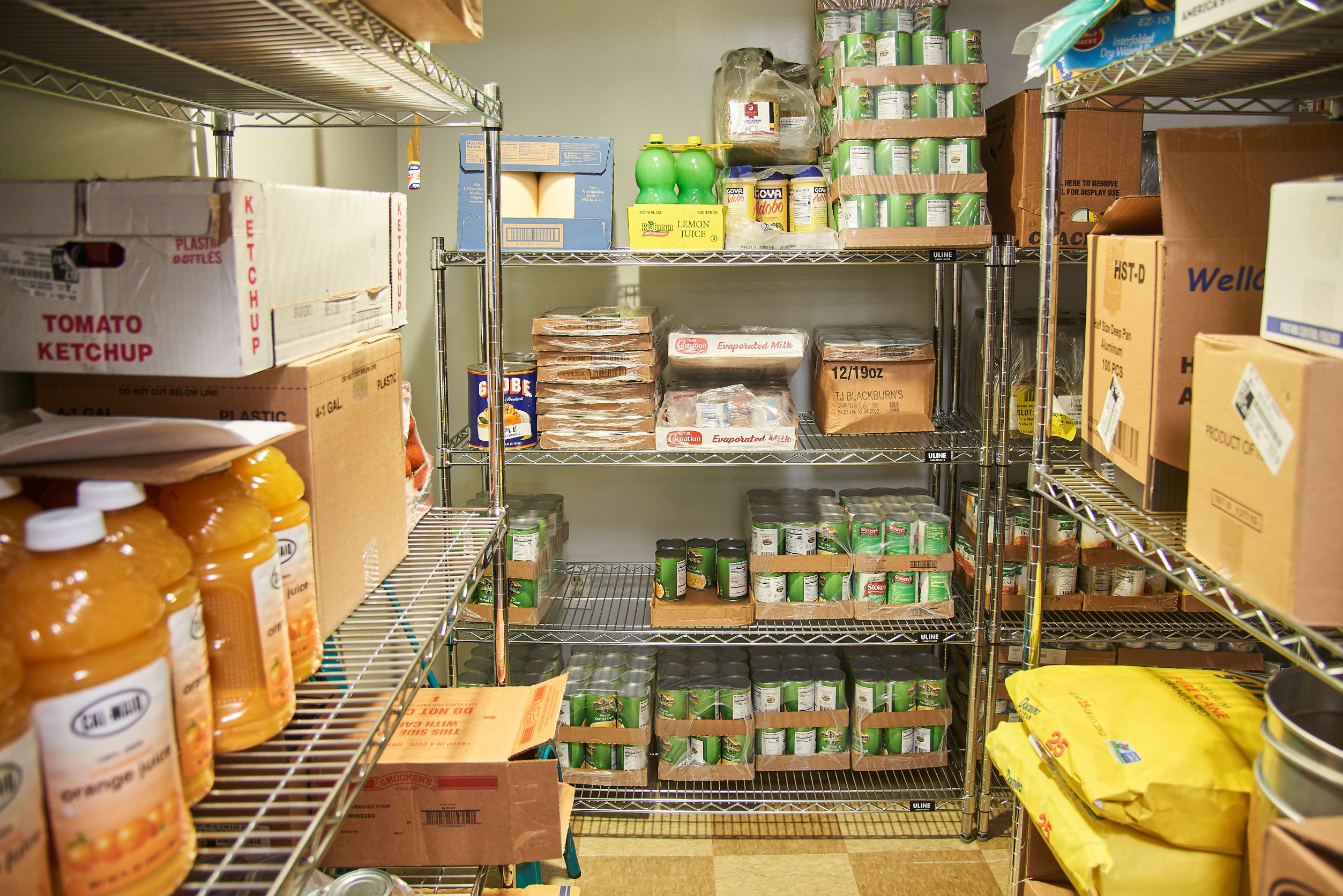 Isaiah House operates a food pantry, open four days a week, and has distributed 82,292 pounds of food to over 9,383 individuals in the last year. Photo courtesy of Isaiah House.