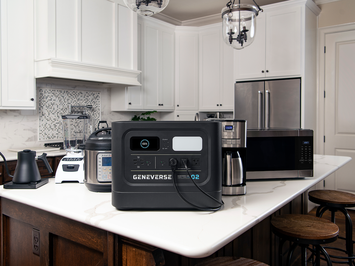 Geneverse's HomePower TWO PRO Powering Essential Kitchen Appliances