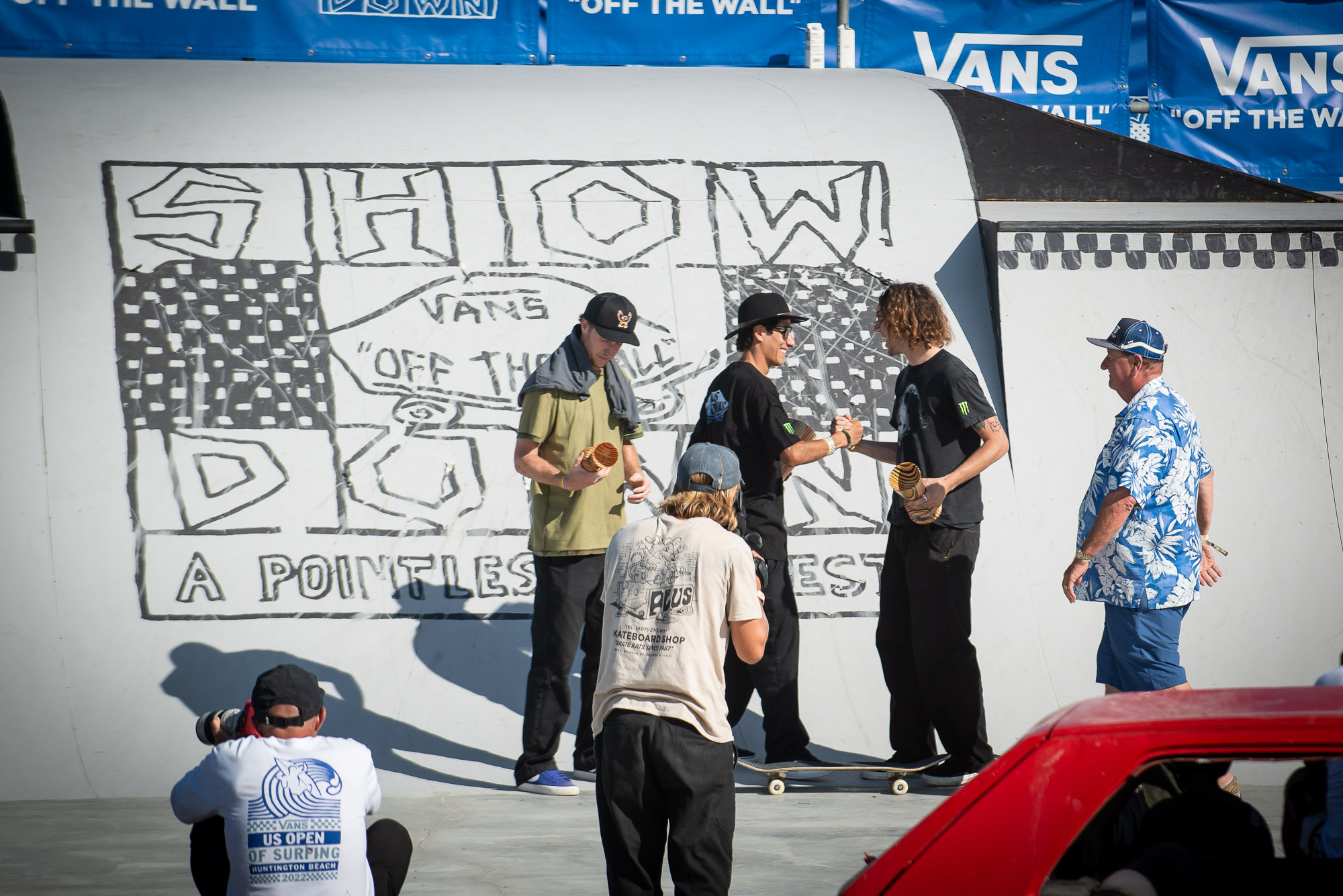 Monster Energy congratulates its skateboarders on sweeping the Vans Showdown Podium with Gonzalez taking first place, Hoban second place, and Taylor landing in Third Place during the Vans US Open