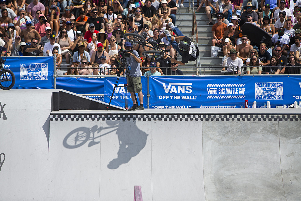 Monster Energy's Kevin Peraza Takes First Place at the Vans Waffle Cup during the Vans US Open