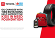 Toyota of Puyallup is Donating $3.00 to the Kids in Need Foundation for the Purchase of Oil Change Services with Tire Rotation