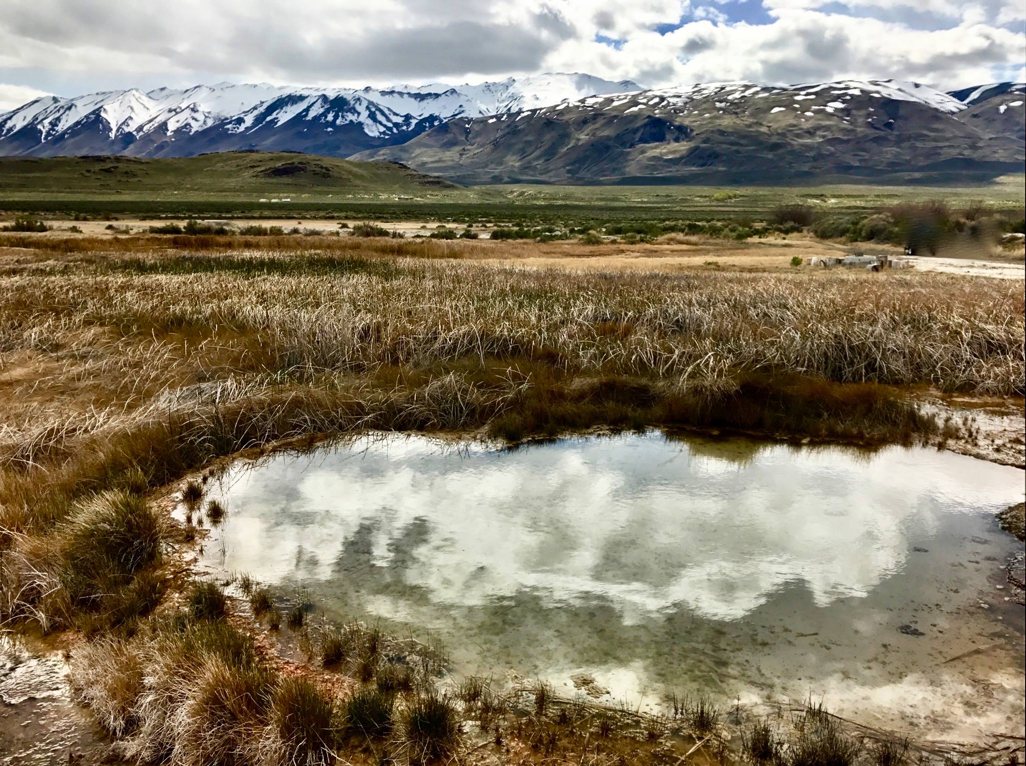 Fly Reservoir + Granite Range, Fly Ranch, Hualapai Geothermal Flats / Image by Will Roger