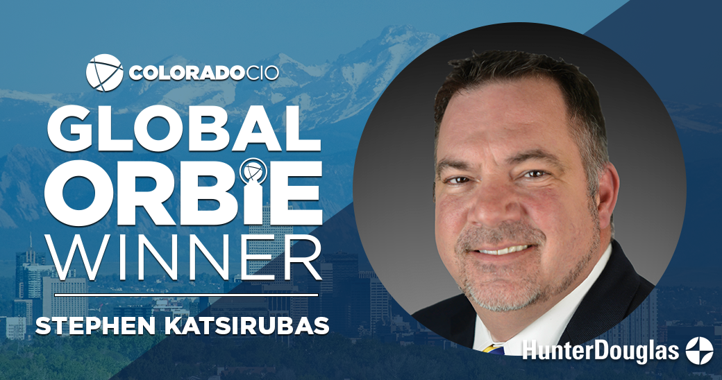 Global ORBIE Winner, Stephen Katsirubas of Hunter Douglas