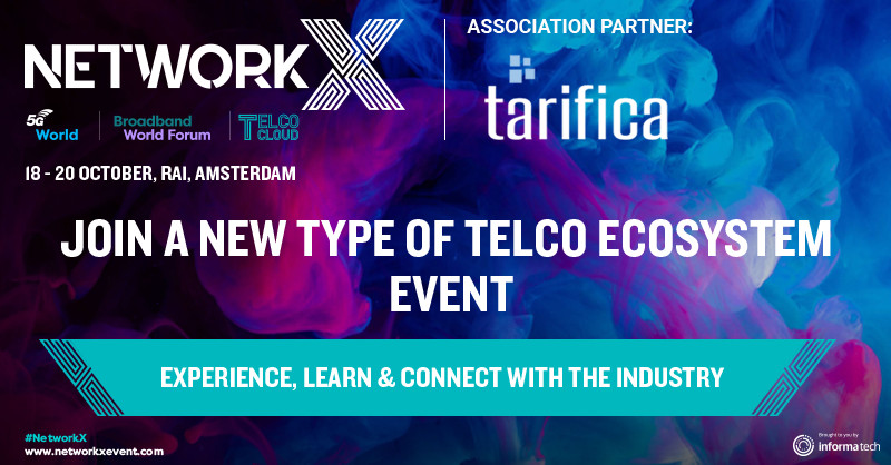 Tarifica has been named Association Partner for the inaugural Network X conference in October.
