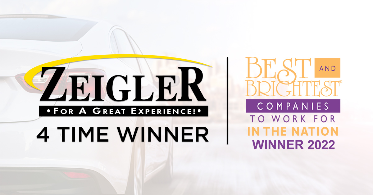 Zeigler Auto Group Earns Its 4th Best and Brightest Companies to Work For Award