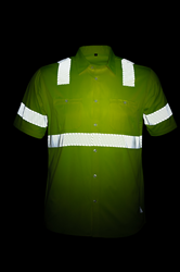 The ANSI Class II High Visibility RAflect50 line offers 3M™ Moisture Wicking Polyester for cooling and comfort plus Scotchgard™ soil release.