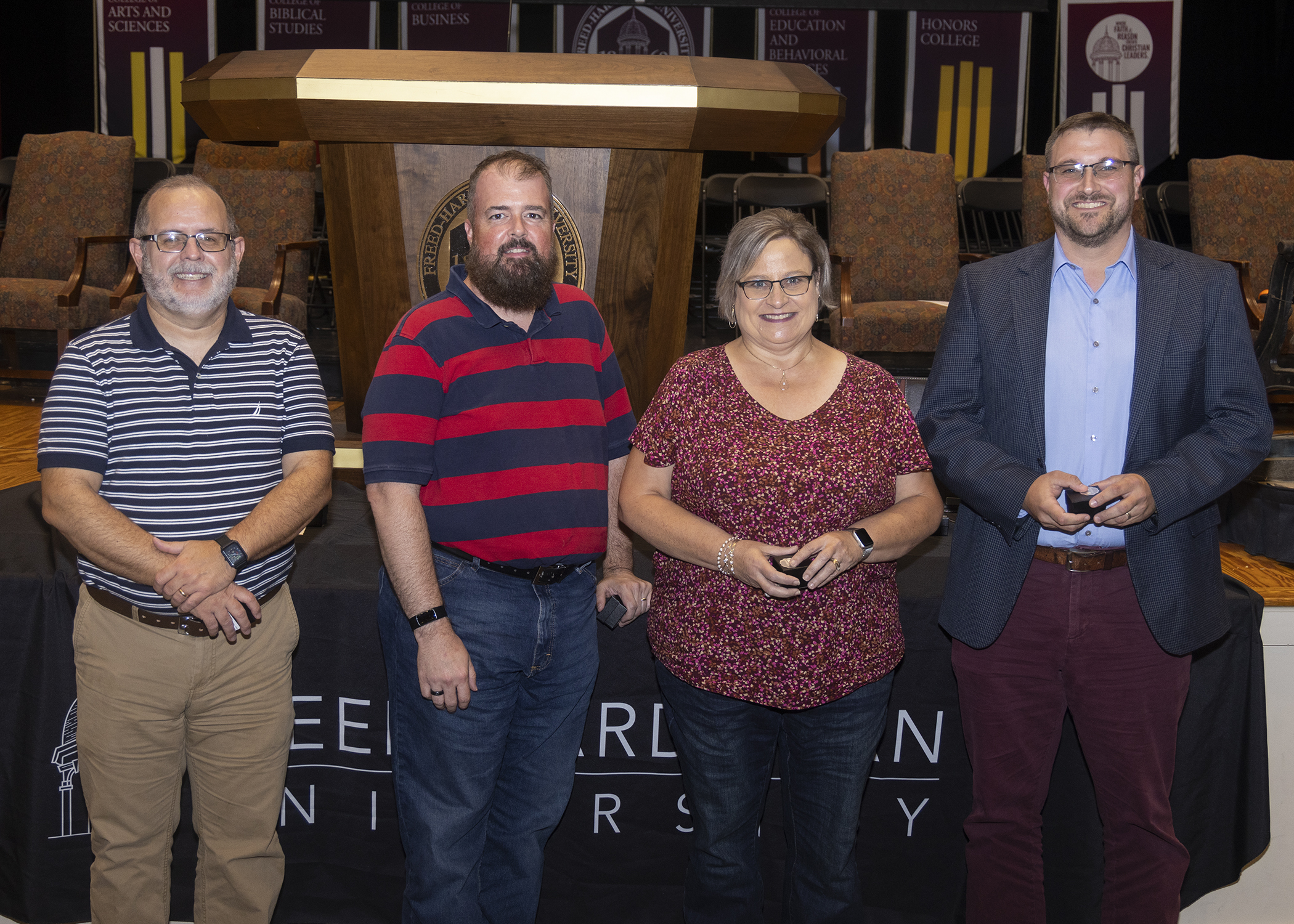 FHU faculty and staff celebrate reaching their 15-year milestone with the university.