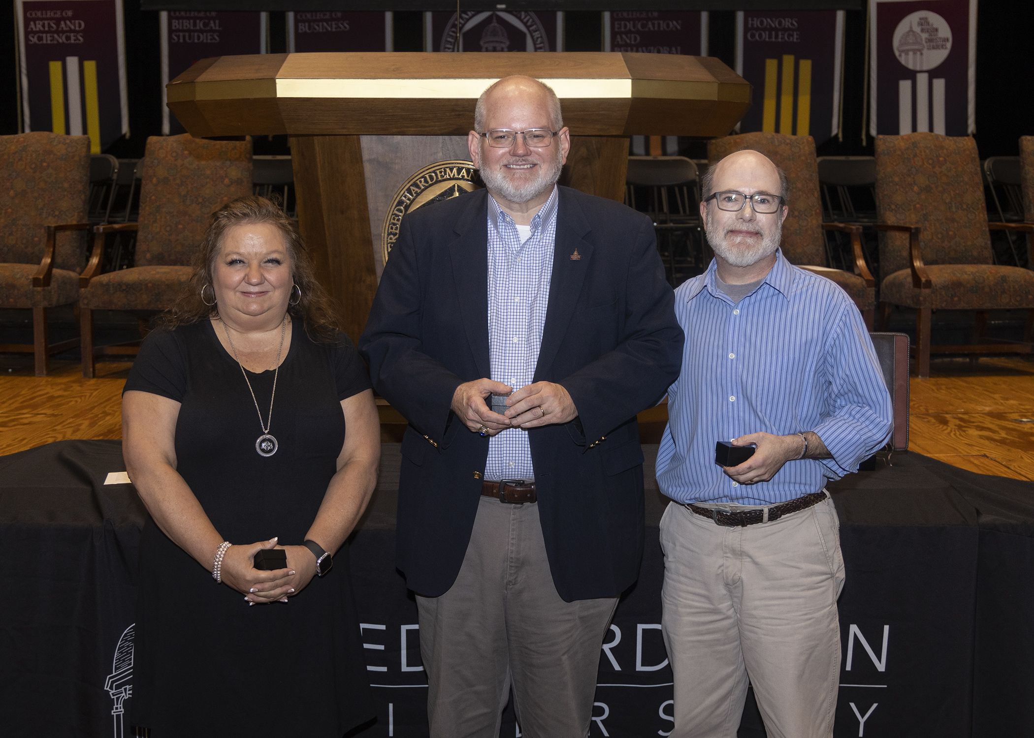 FHU faculty and staff celebrate reaching their 20-year milestone with the university.