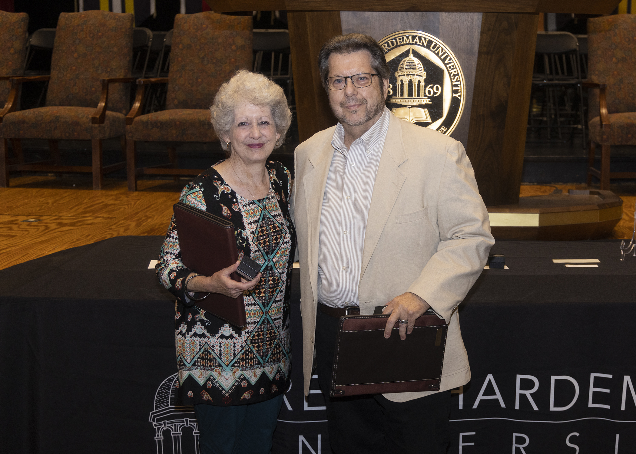 FHU faculty celebrate reaching their 35-year milestone with the university.