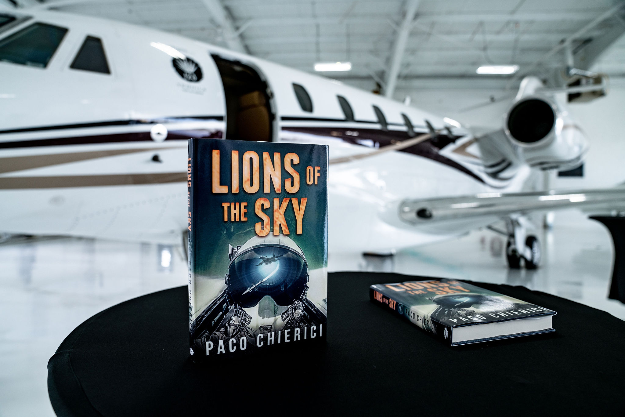 Paco Chierici, film documentary producer and author of "Lions in the Sky," was the special guest at the recent "Fast Cars and Faster Jets' event at the RAI Jets hangar in Kalamazoo.