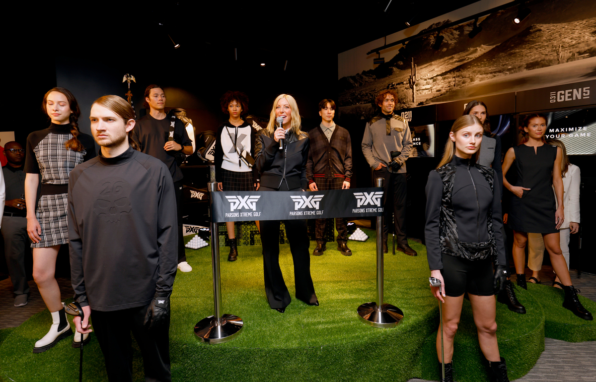 Renee Parsons gives opening remarks during the PXG Denver Grand Opening Celebration at PXG Denver on August 25, 2022 in Denver, Colorado. (Photo by Justin Edmonds/Getty Images for PXG
