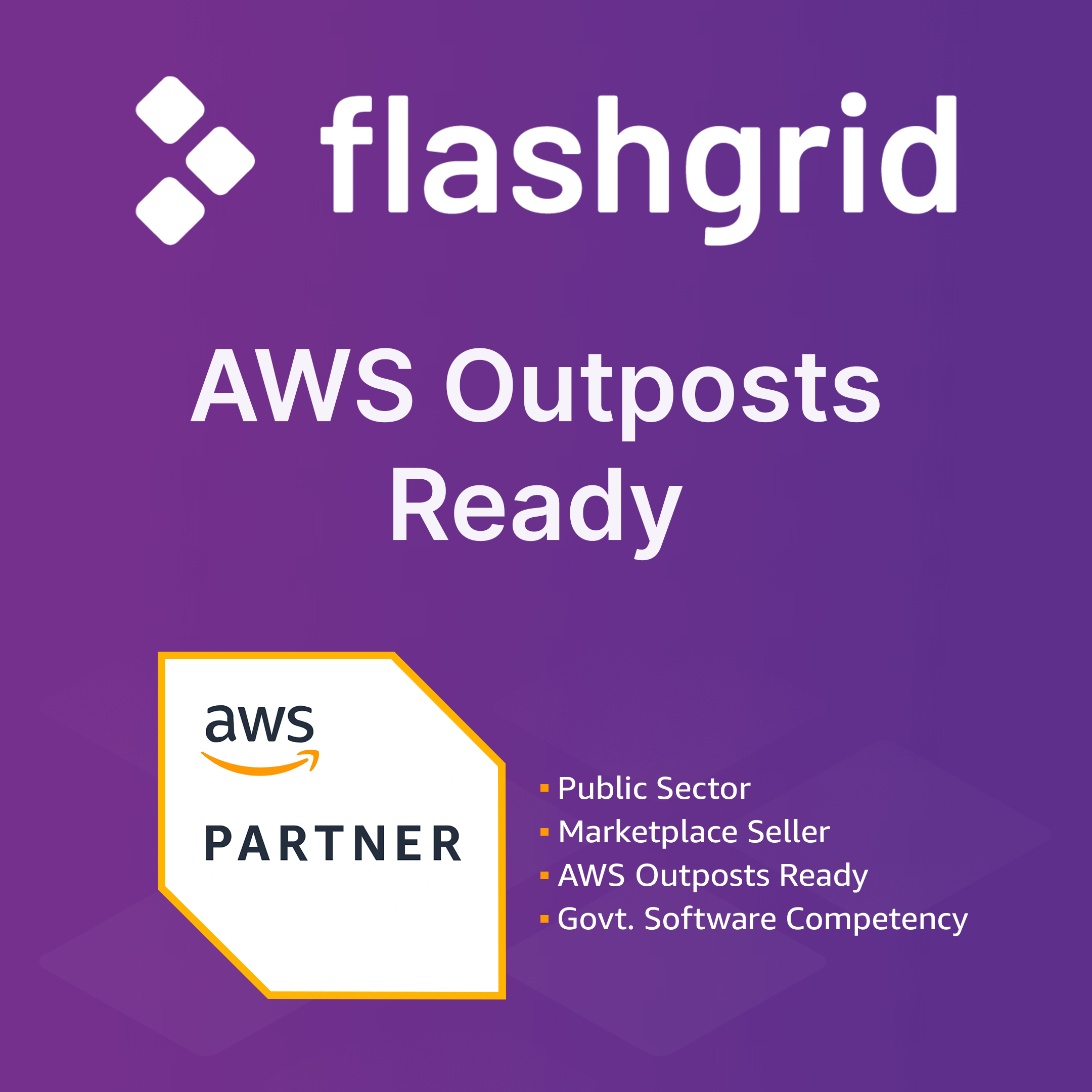 Flashgrid Has Achieved The Aws Outposts Ready Designation 7266