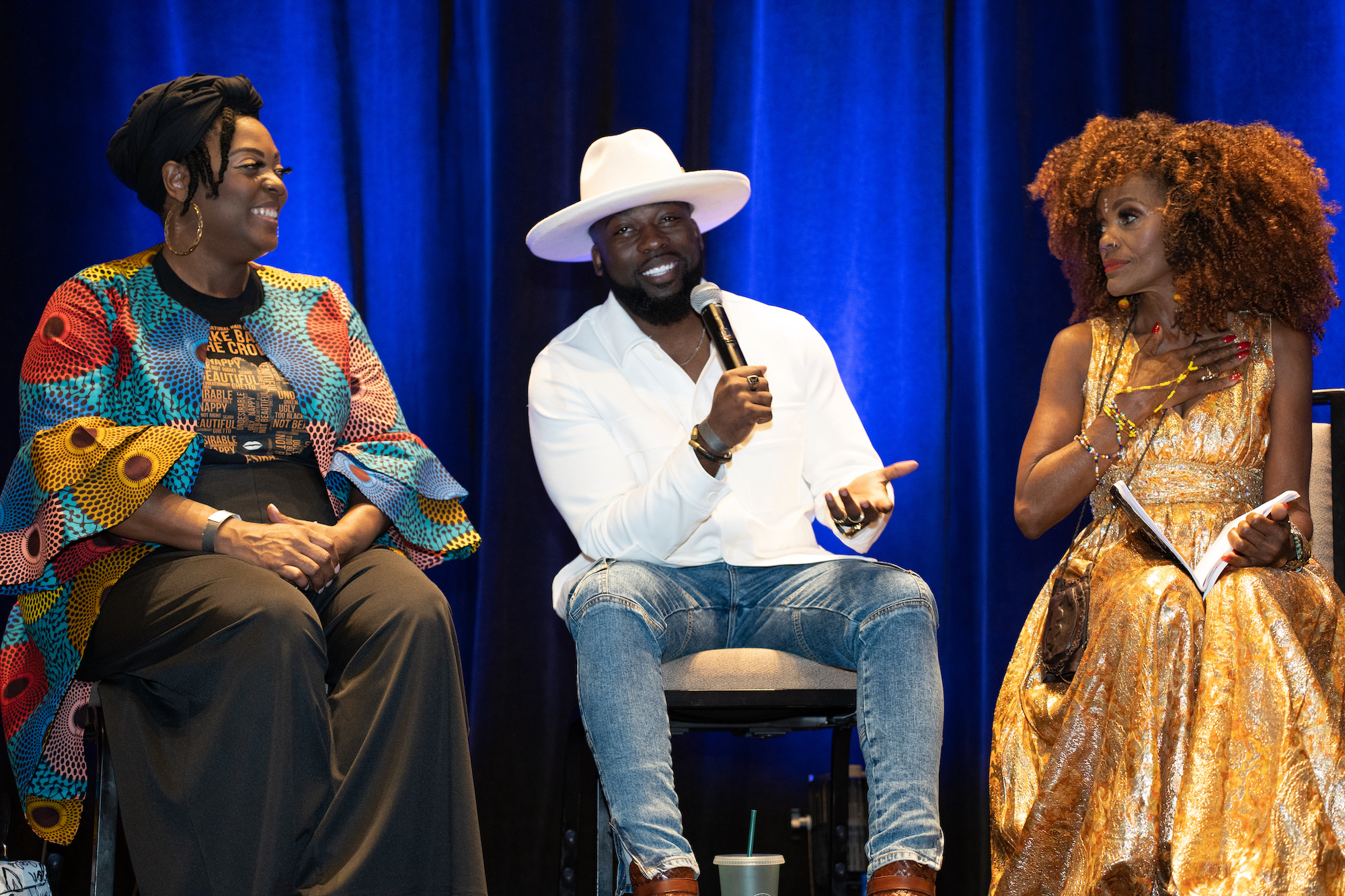 Panelists Tasha Edinbyrd, Mahiri Takai and Isis Brantley. Photo Credit: Jade & Jora