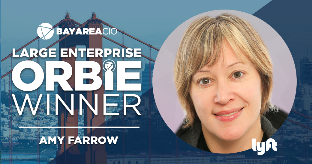 Large Enterprise ORBIE Winner, Amy Farrow of Lyft