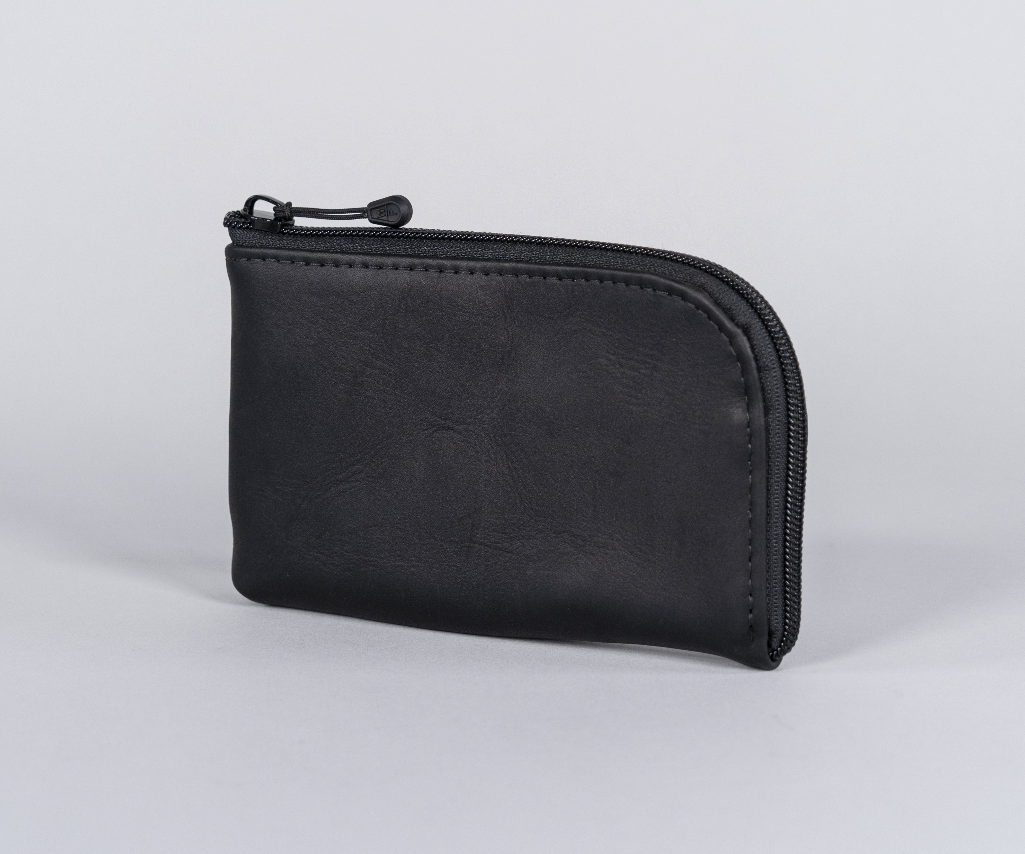 Finn iPhone Wallet Holster in black full-grain leather