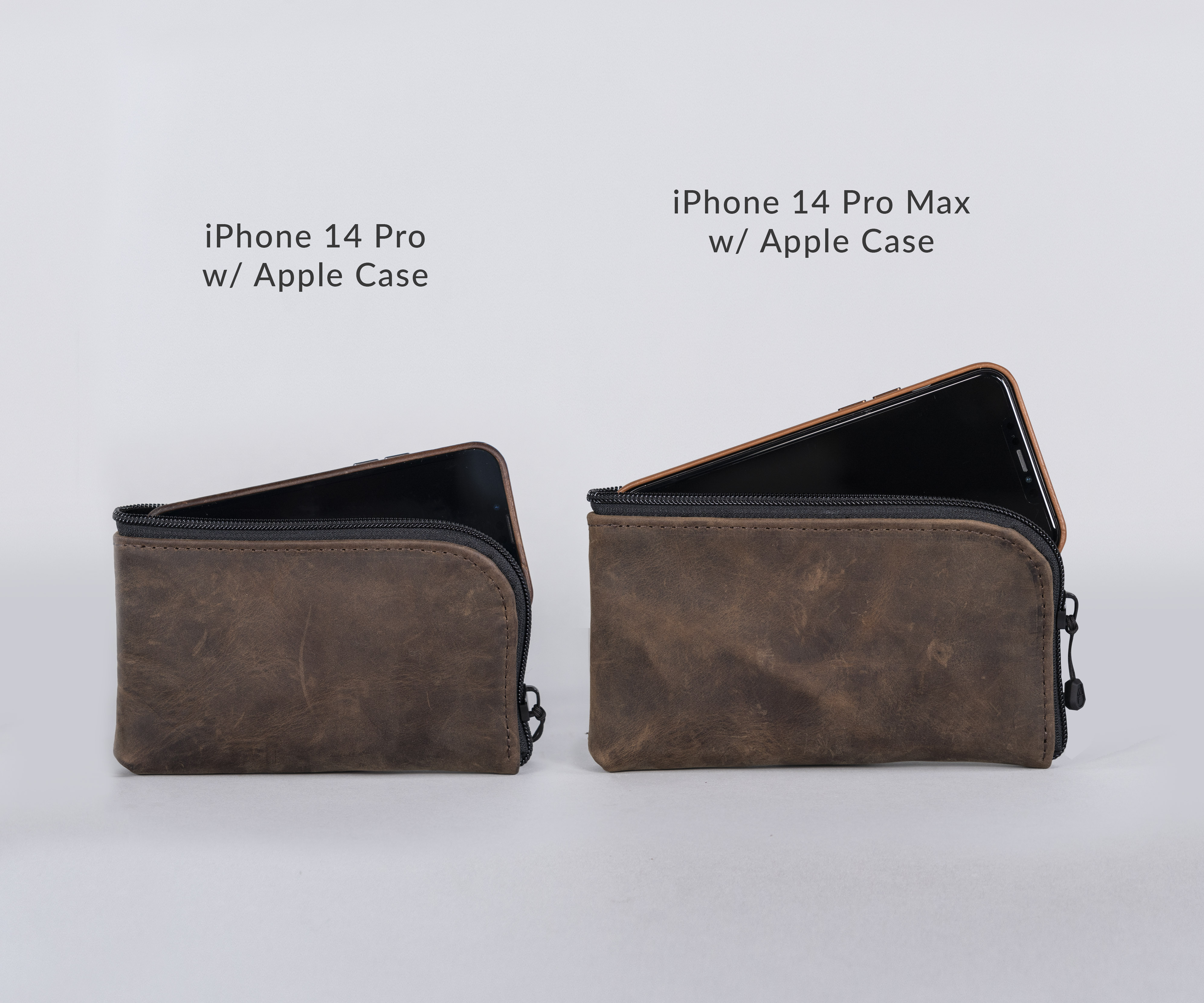 Finn iPhone Wallet Holster sizes with what fits into each