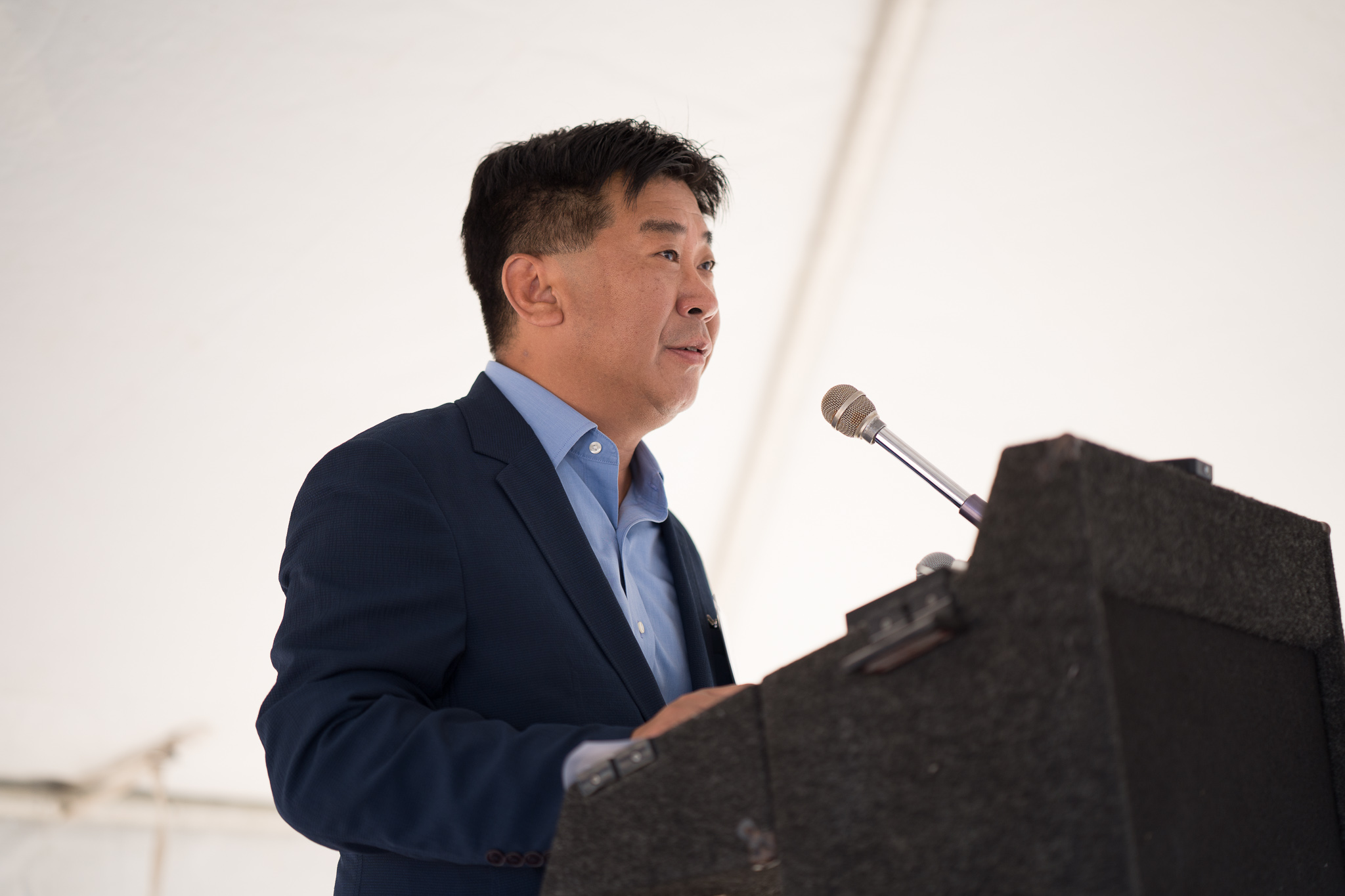 Qcells USA President Mr. Jae Kyu Lee at Cunningham Energy Storage Project 2022