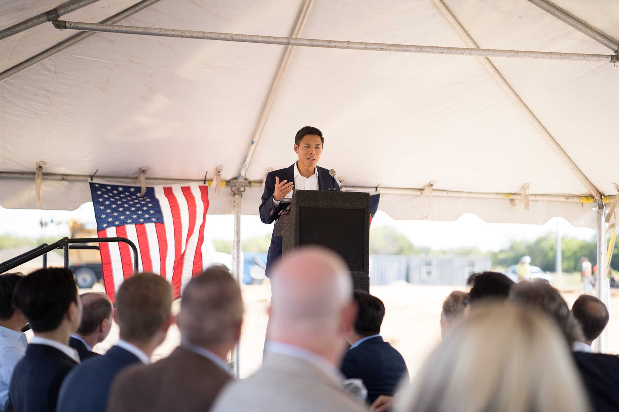 Qcells USA VP, Head of Project Finance Mr. Rich Chung at Cunningham Energy Storage Project 2022