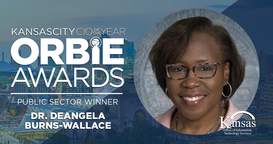 Public Sector ORBIE Winner, Dr. DeAngela Burns-Wallace of Kansas Office of Information Technology Services