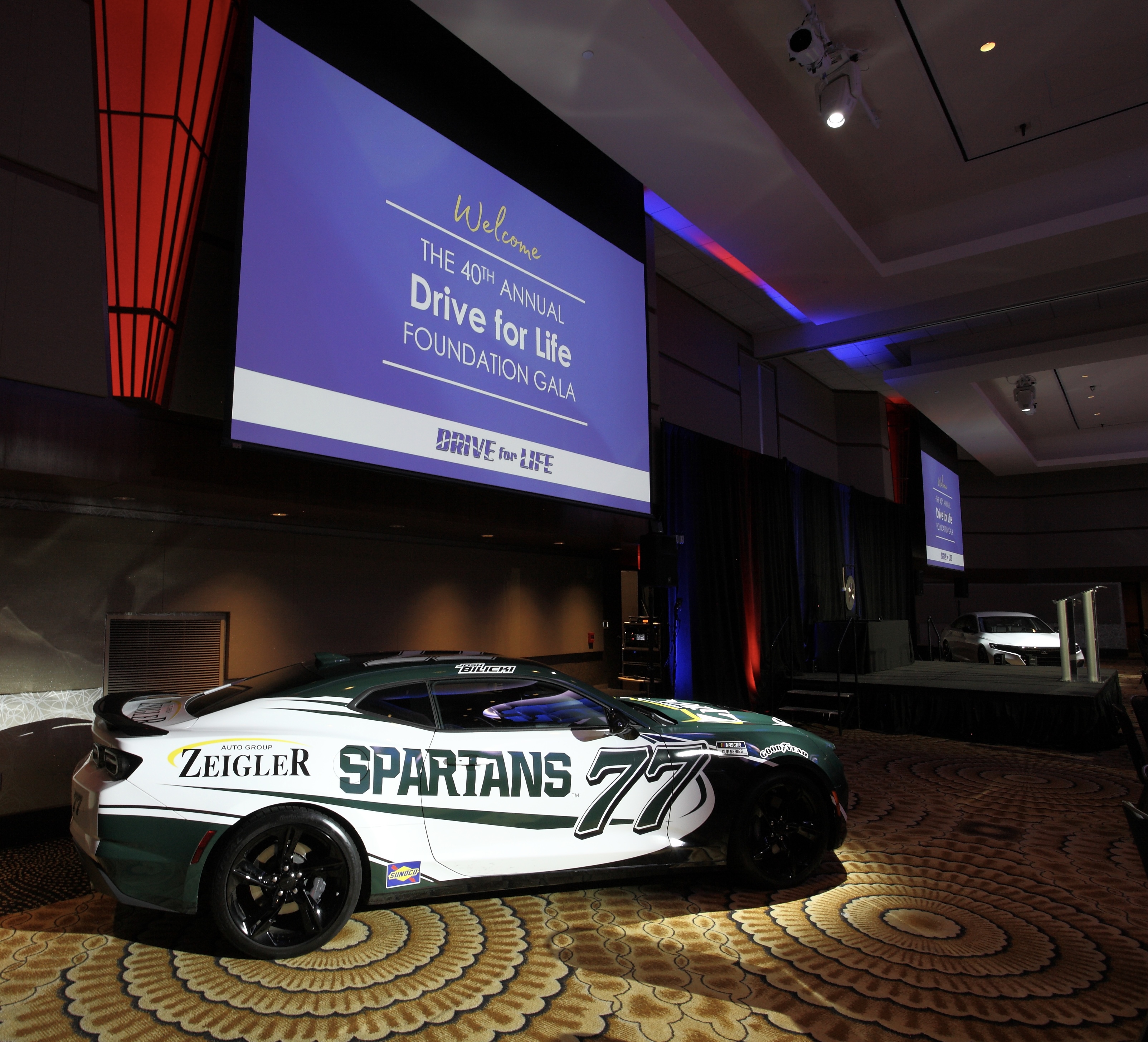 Zeigler 77 x MSU Spartans replica at the 40th Annual Drive for Life Foundation Gala-raising over $2M for charity