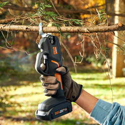 New WORX Nitro 20 Volt Pruning Shear Lopper Cuts Through Branches