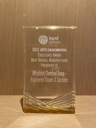 IAPD’s Best Overall Manufacturer Environmental Award given to Mitsubishi Chemical Group