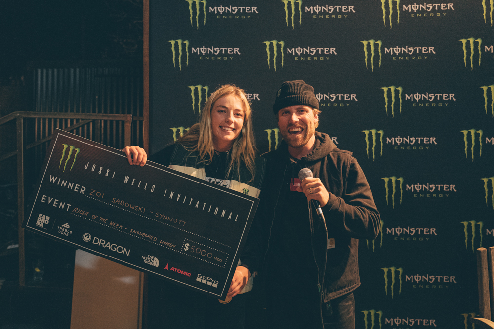 Monster Energy's Zoi Sadowski-Synnott Wins Female Snowboarder of the Week at the Jossi Wells Invitational in New Zealand