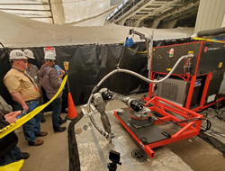 Hepburn and Sons LLC and LSP Technologies Inc. demonstrate portable