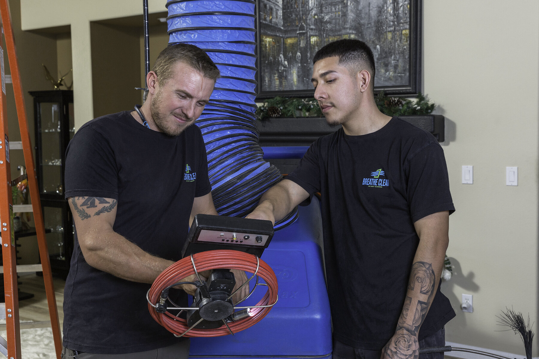 Air Duct Cleaning Teamwork!