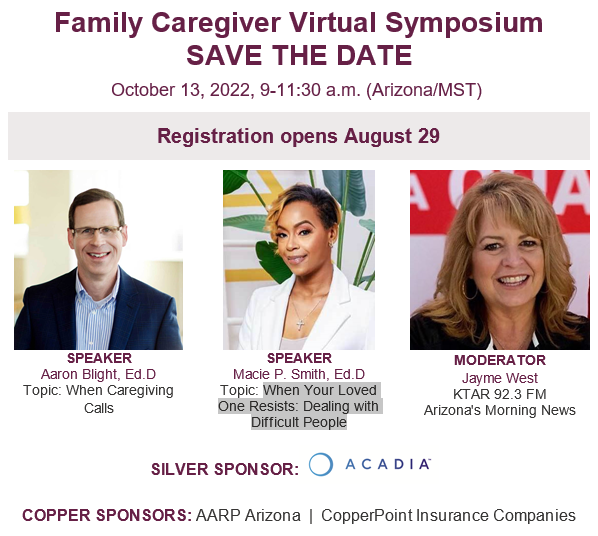 Presenters at Caregiver Symposium