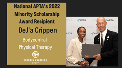 BODYCENTRAL’S DEJ’A CRIPPEN PT, DPT SELECTED AS NATIONAL APTA’S 2022 MINORITY SCHOLARSHIP AWARD RECIPIENT