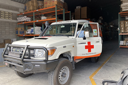 This neonatal transport ambulance is equipped with lifesaving medical equipment and is designed to travel both the roads and the terrain of Honduras.