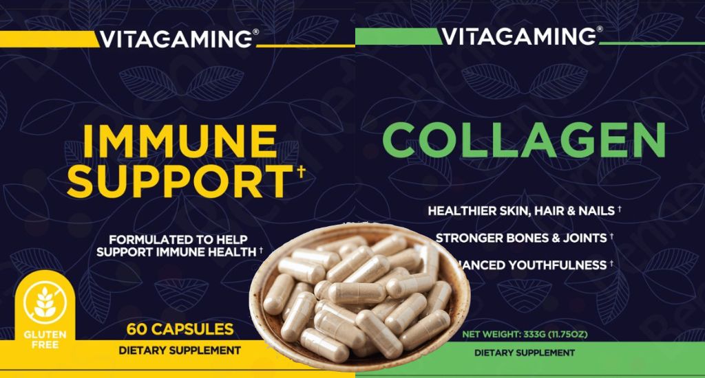 Introducing Immune Support and Collagen -- two new supplements from VitaGaming.com